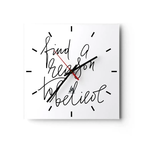 Nástěnné hodiny - Je to možné - 40x40 cm