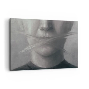 Obraz na plátně - Ani slovo - 120x80 cm