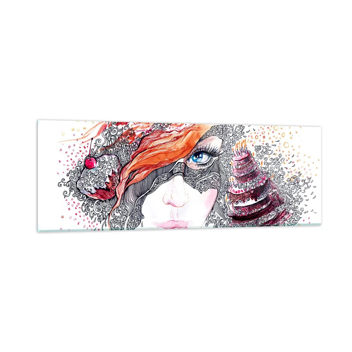 Obraz na skle - S ní je každý den svátek - 90x30 cm