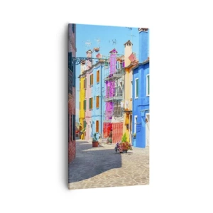 Obraz na plátně - Městečko „Pod papoušky“ - 55x100 cm