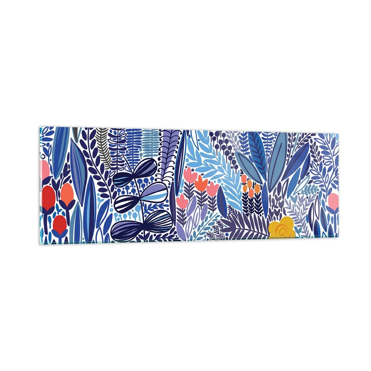 Obraz na skle - Havajská zahrada - 90x30 cm