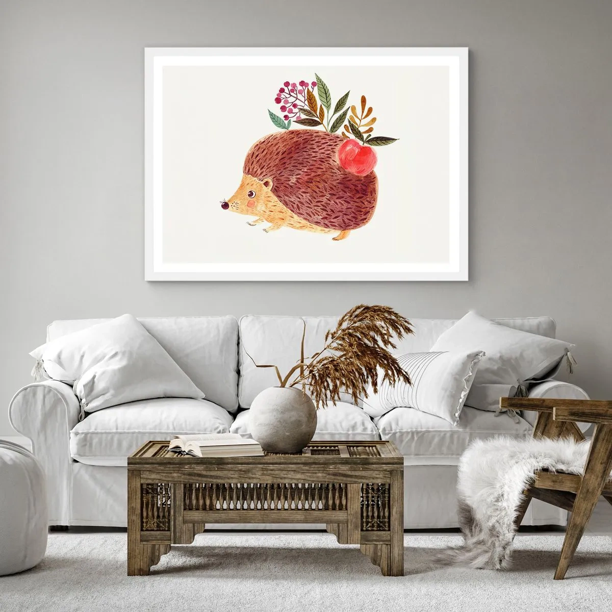 Plakát v bílém rámu - A už mě máš rád - 50x50 cm