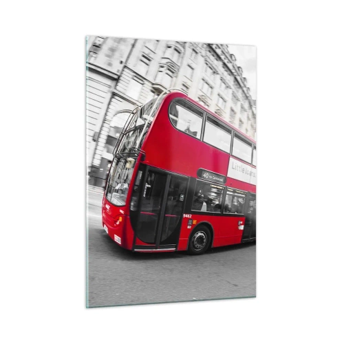 Obraz na skle - Londýn tradičně - by bus - 50x70 cm
