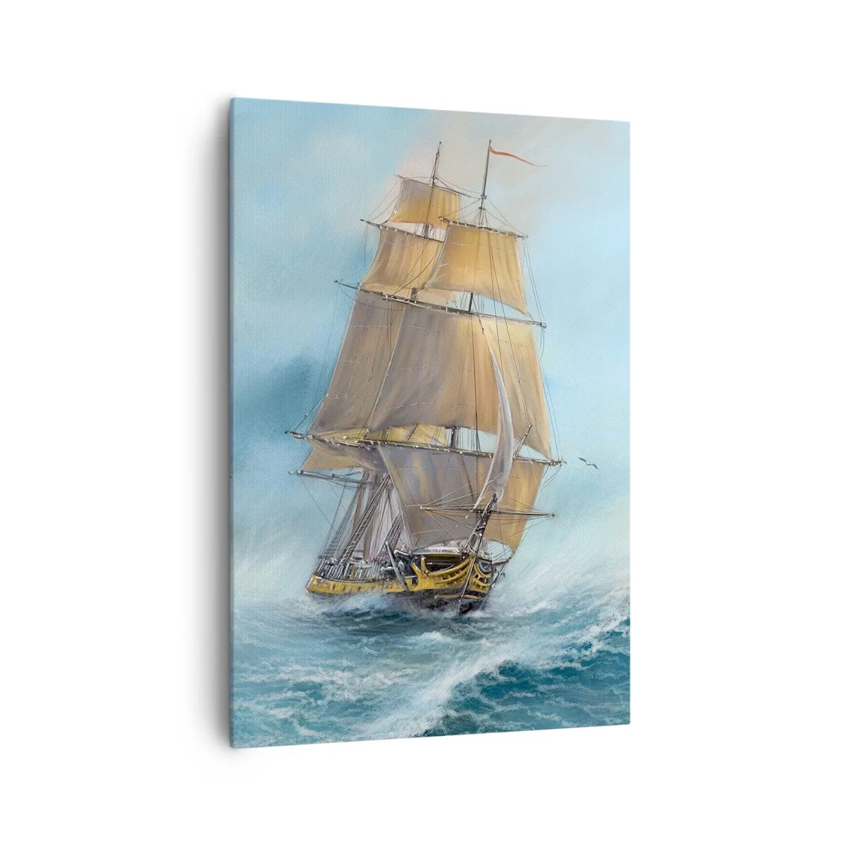 Obraz na plátně - Běžící po vlnách - 70x100 cm