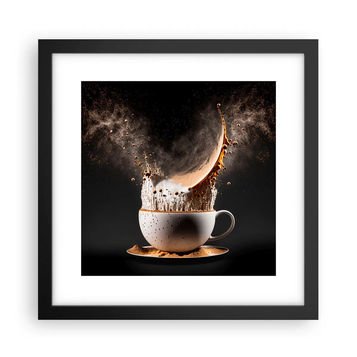 Plakát v černém rámu - Exploze chuti - 30x30 cm