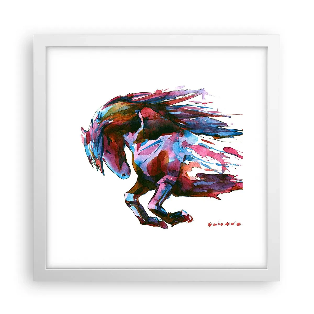 Plakát v bílém rámu - U vytržení - 30x30 cm