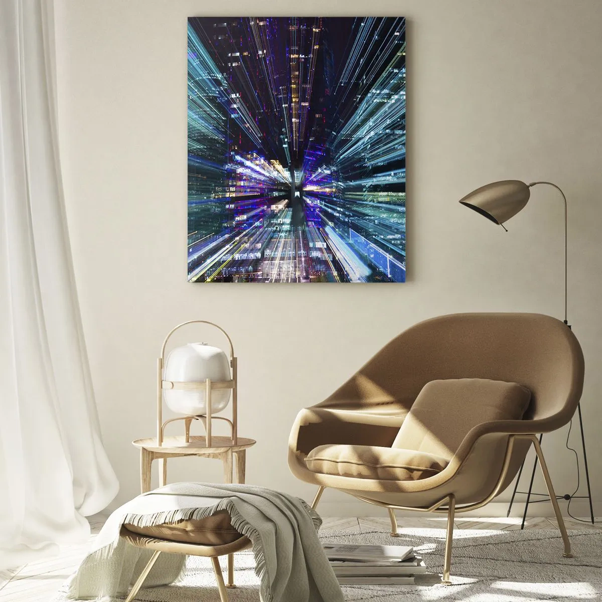 Obraz na skle - Přechod do hyperprostoru - 50x70 cm