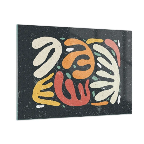 Obraz na skle - Kompozice – hned tě chytím - 100x70 cm