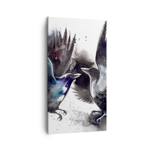 Obraz na plátně - Havran havranovi… - 45x80 cm