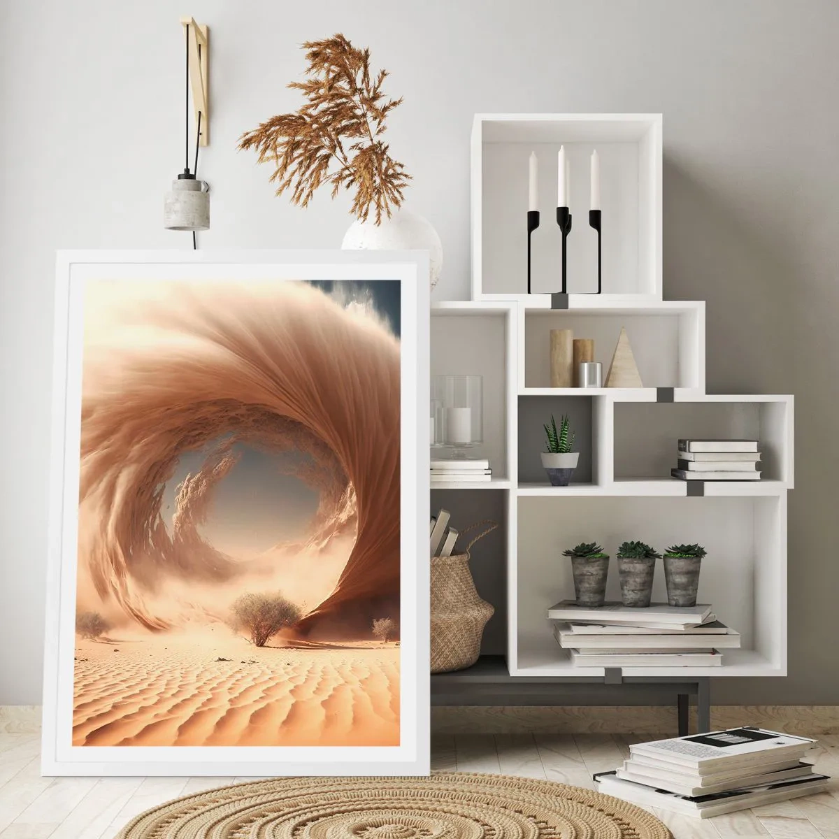 Plakát v bílém rámu - Otevřený portál - 40x50 cm