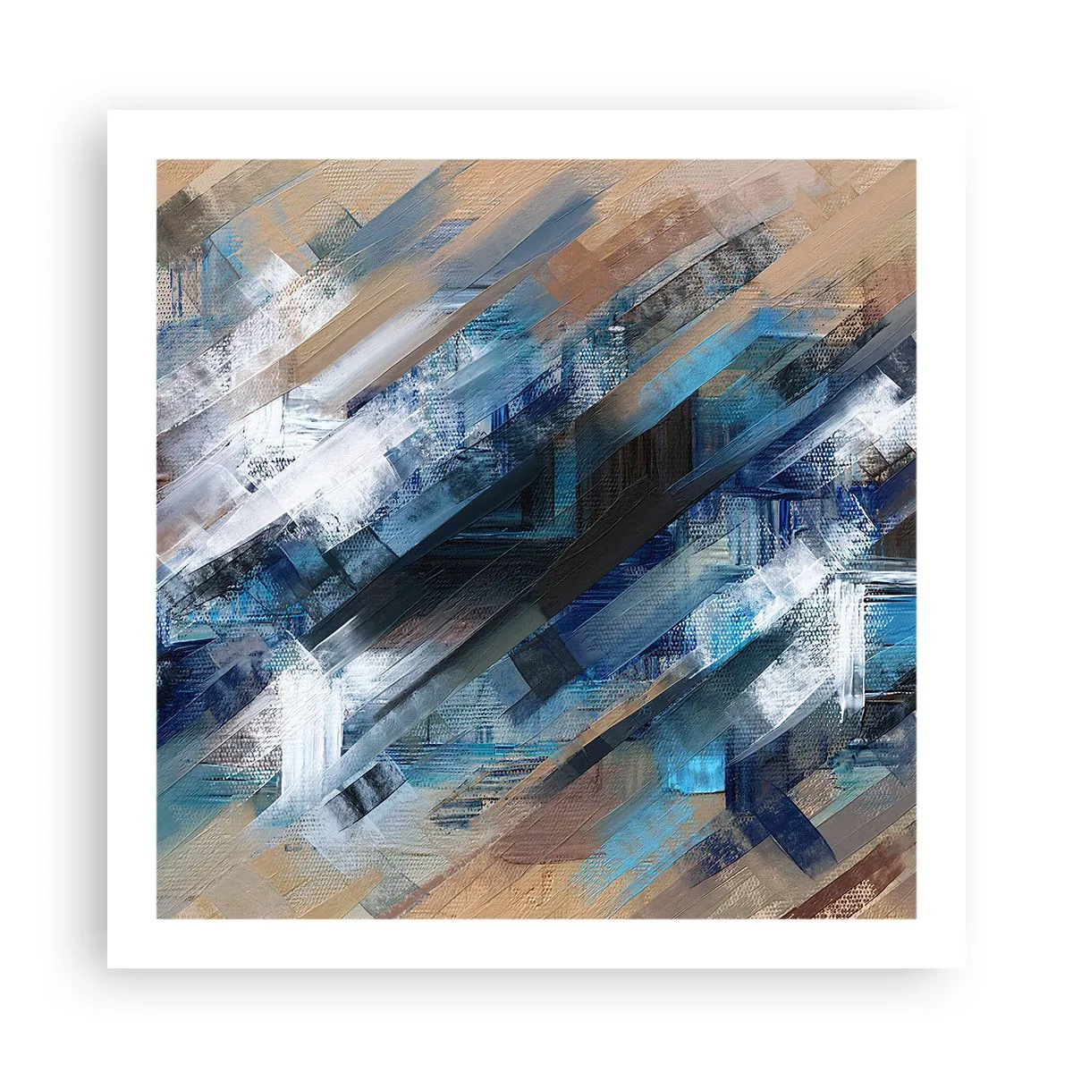 Plakát - Na modrém úkosu - 60x60 cm
