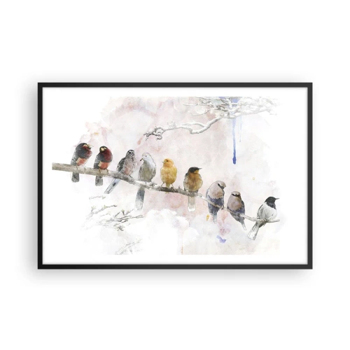 Plakát v černém rámu - Okřídlené setkání - 91x61 cm