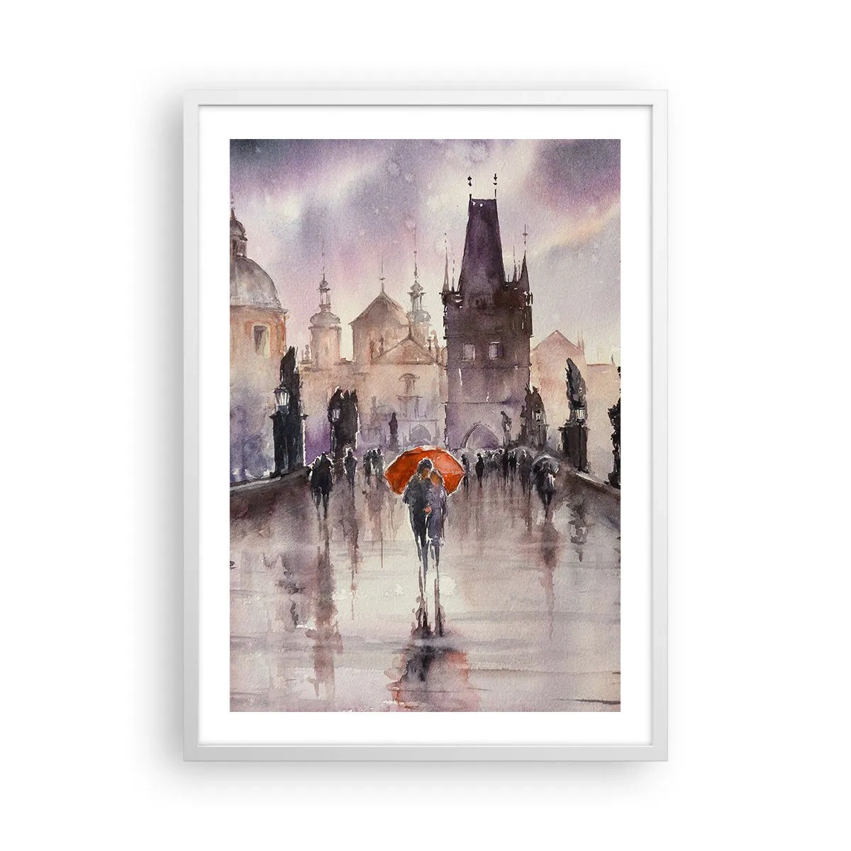 Plakát v bílém rámu - Lidé se nemění - 50x70 cm