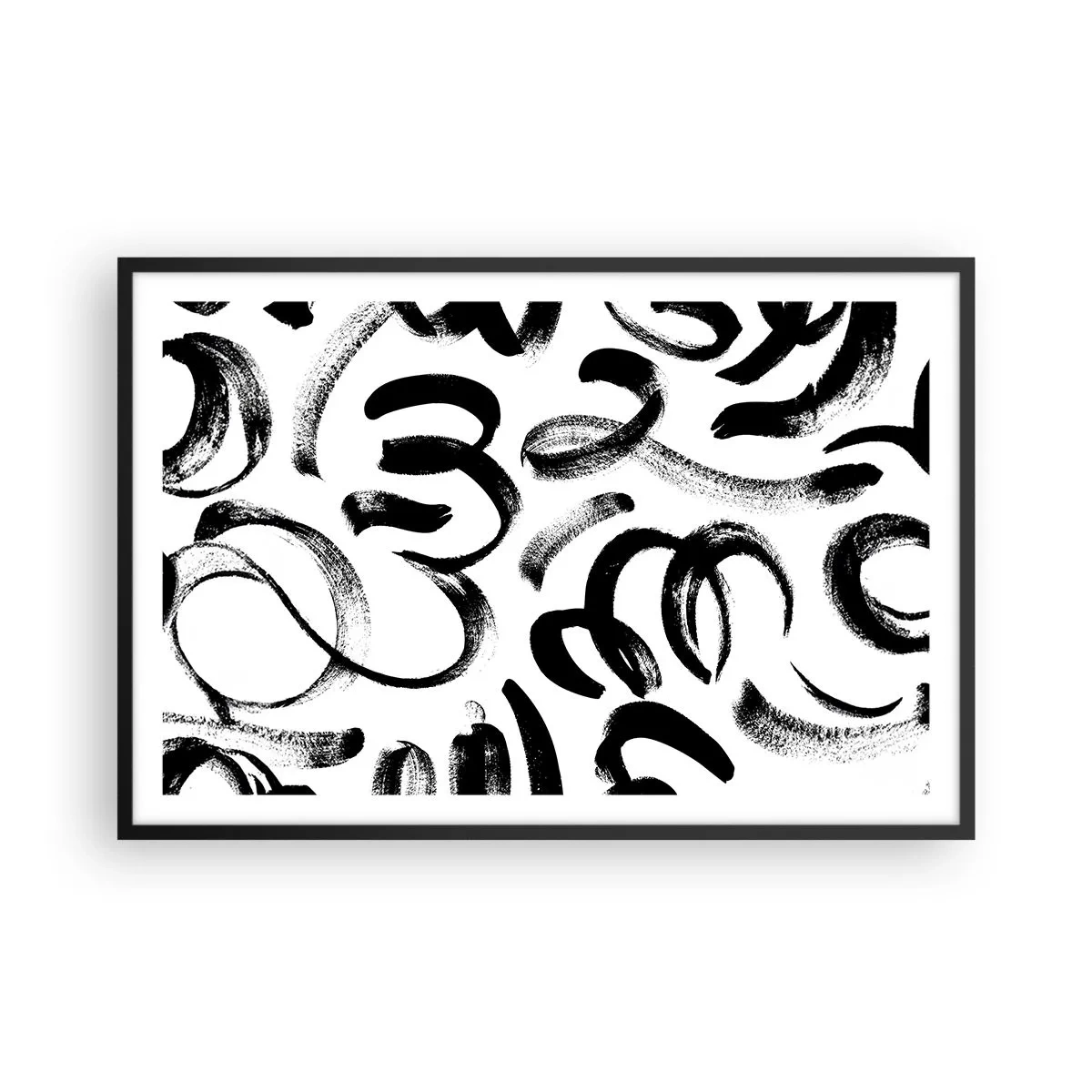 Plakát v černém rámu - Černé na bílém - 91x61 cm