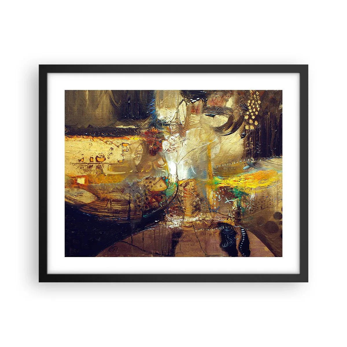 Plakát v černém rámu - Zima, tepleji, horko - 50x40 cm