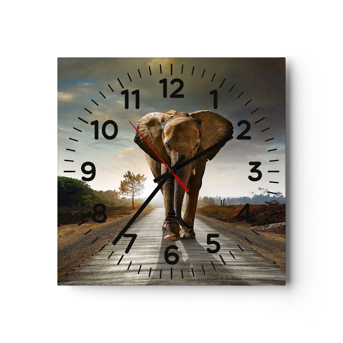 Nástěnné hodiny - A vůbec ne ve skladu porcelánu - 40x40 cm