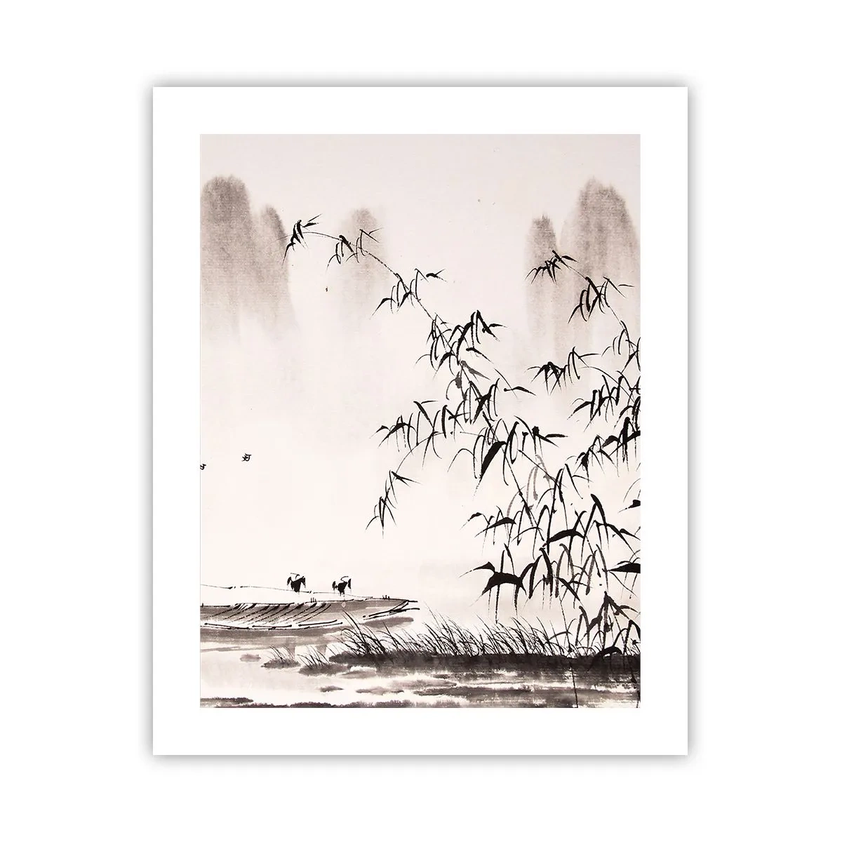 Plakát - Klid rýžových polí - 40x50 cm