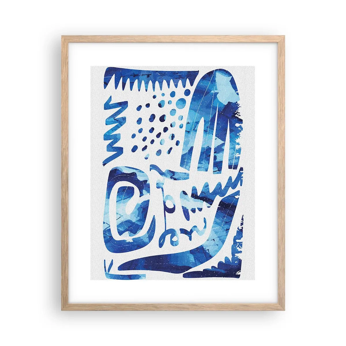 Plakát v rámu světlý dub - Zpět ke kořenům - 40x50 cm