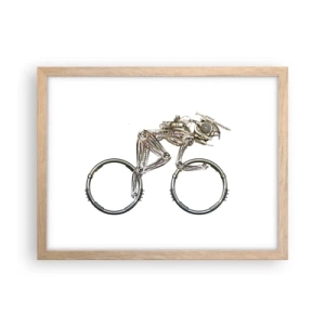 Plakát v rámu světlý dub - Úžasný stroj - 40x30 cm