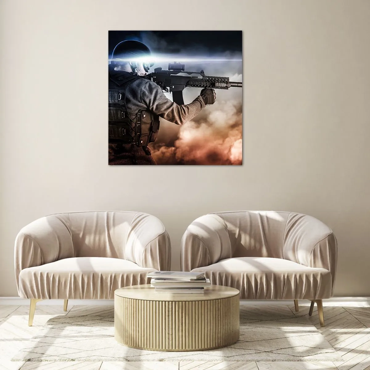 Obraz na skle - Prostě hrdina - 40x40 cm