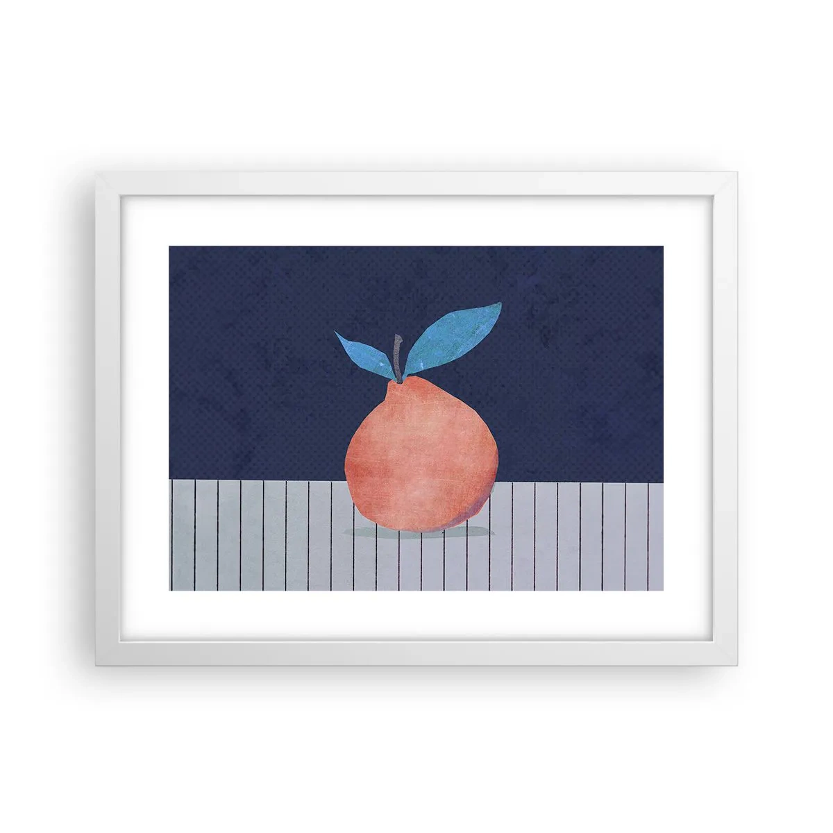 Plakát v bílém rámu - Konvexita a rovina - 40x30 cm