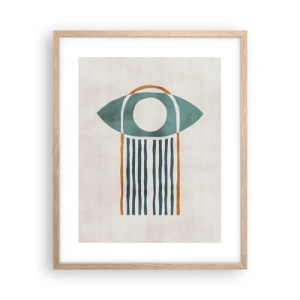 Plakát v rámu světlý dub - Znaky a rituály - 40x50 cm
