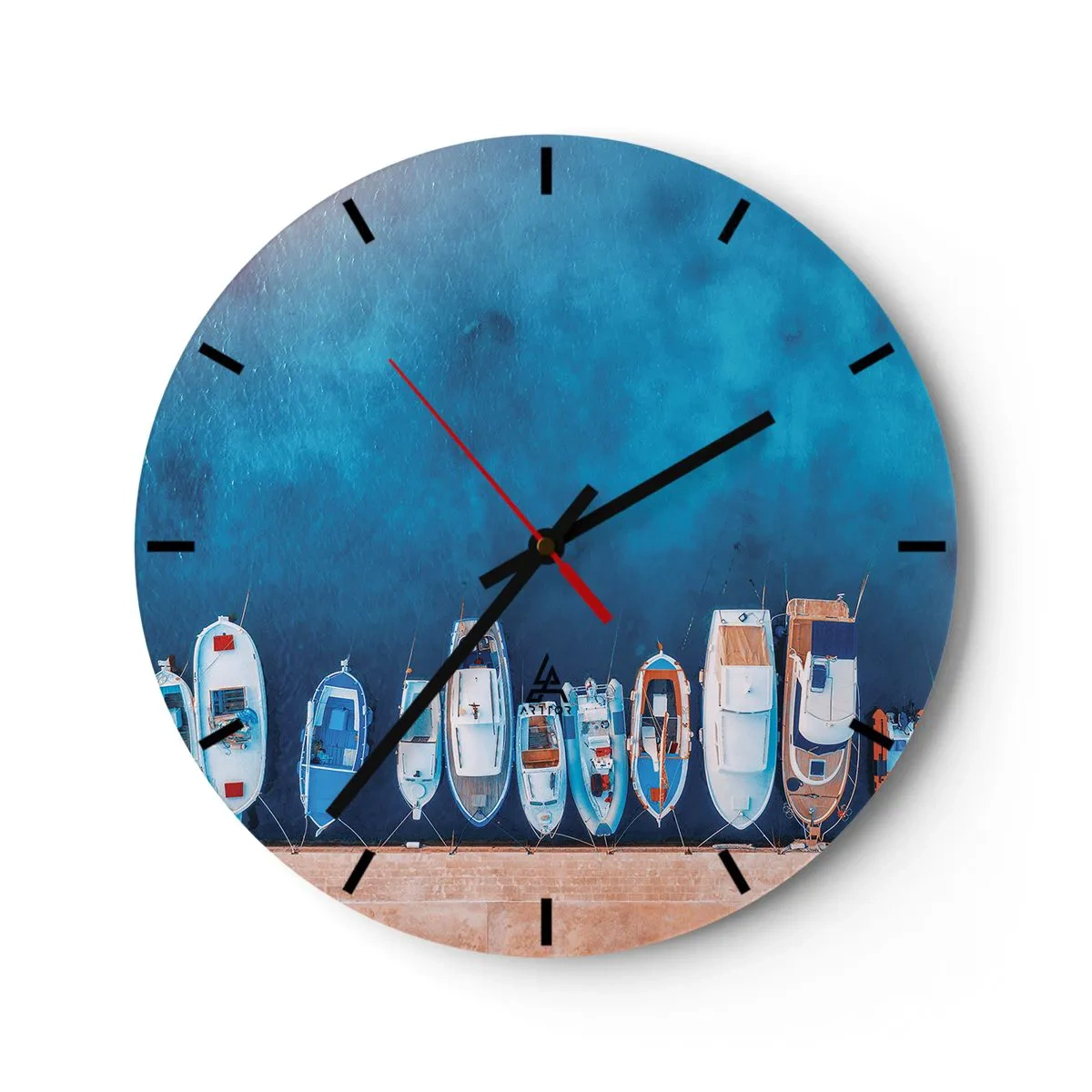 Nástěnné hodiny - V řadě za sebou - 40x40 cm