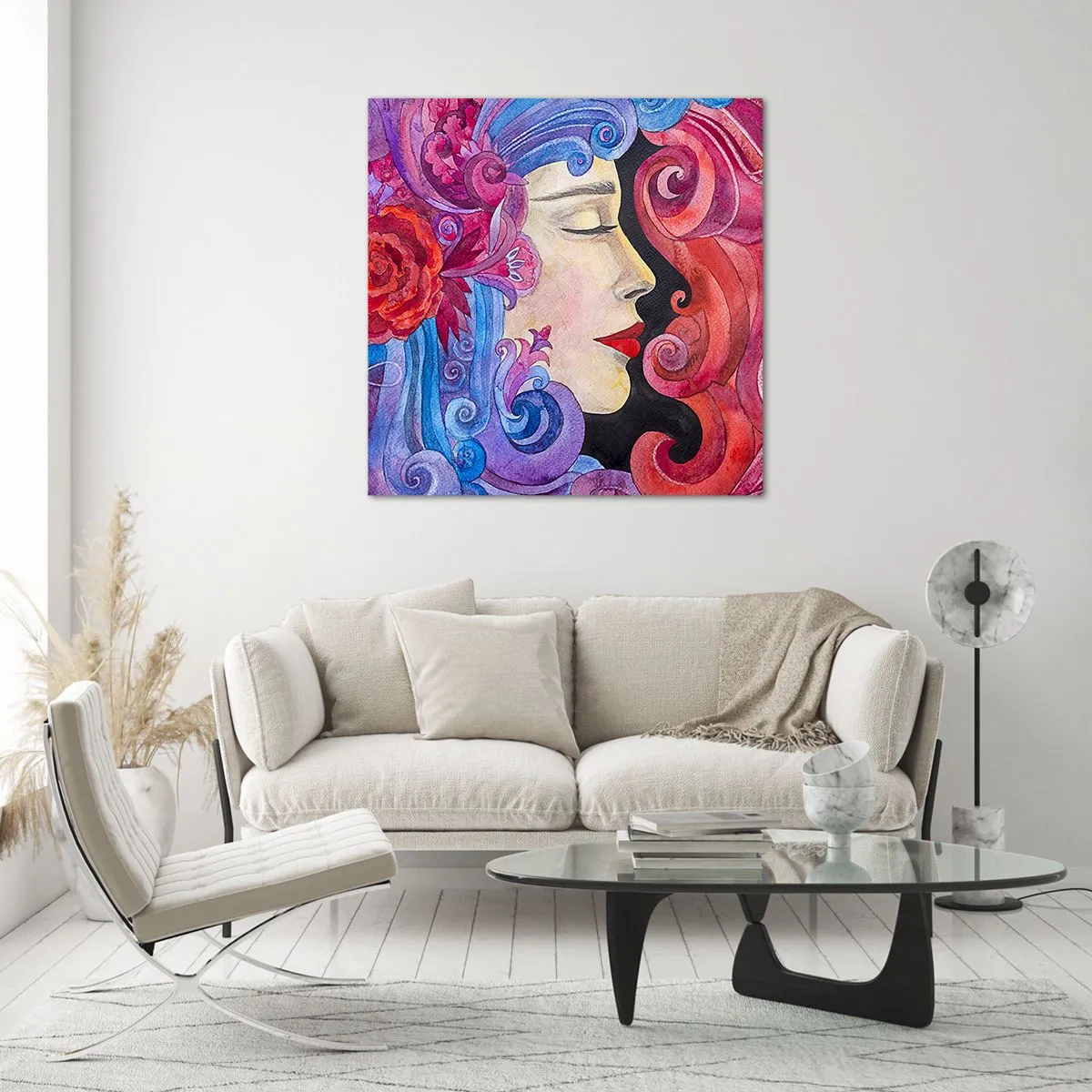 Obraz na skle - Secese stále živá - 40x40 cm