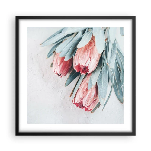 Plakát v černém rámu - Zahanbené svou vlastní krásou - 50x50 cm