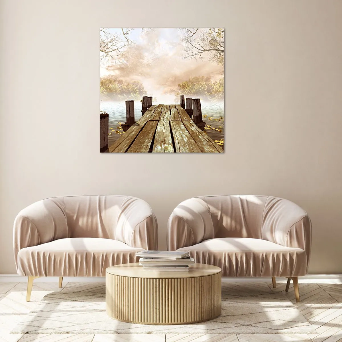 Obraz na skle - Jemný smutek podzimu - 60x60 cm