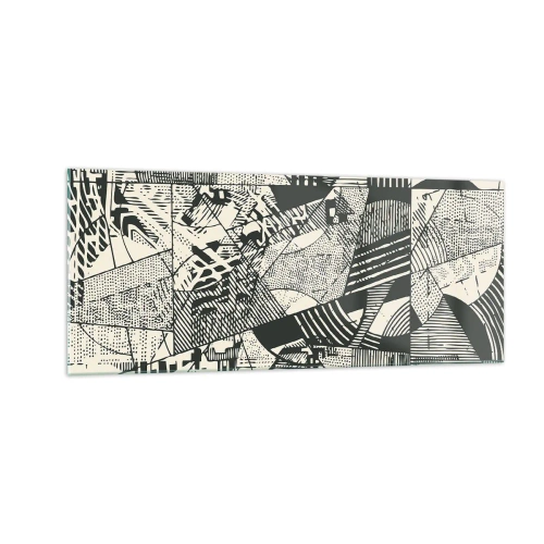 Obraz na skle - Dynamika současnosti - 100x40 cm