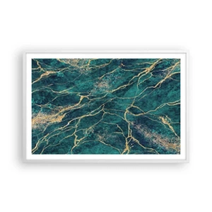 Plakát v bílém rámu - Zlatá žíla - 91x61 cm