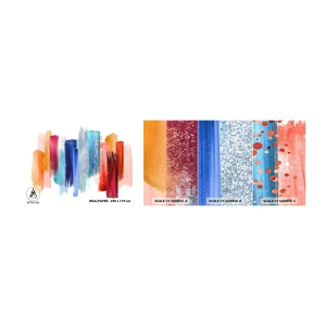 Vzor Fototapety Samolepicí Deluxe Sticker - Nahoru a dolů  - Abstrakce, Kus, Moderní umění - 100x30 cm
