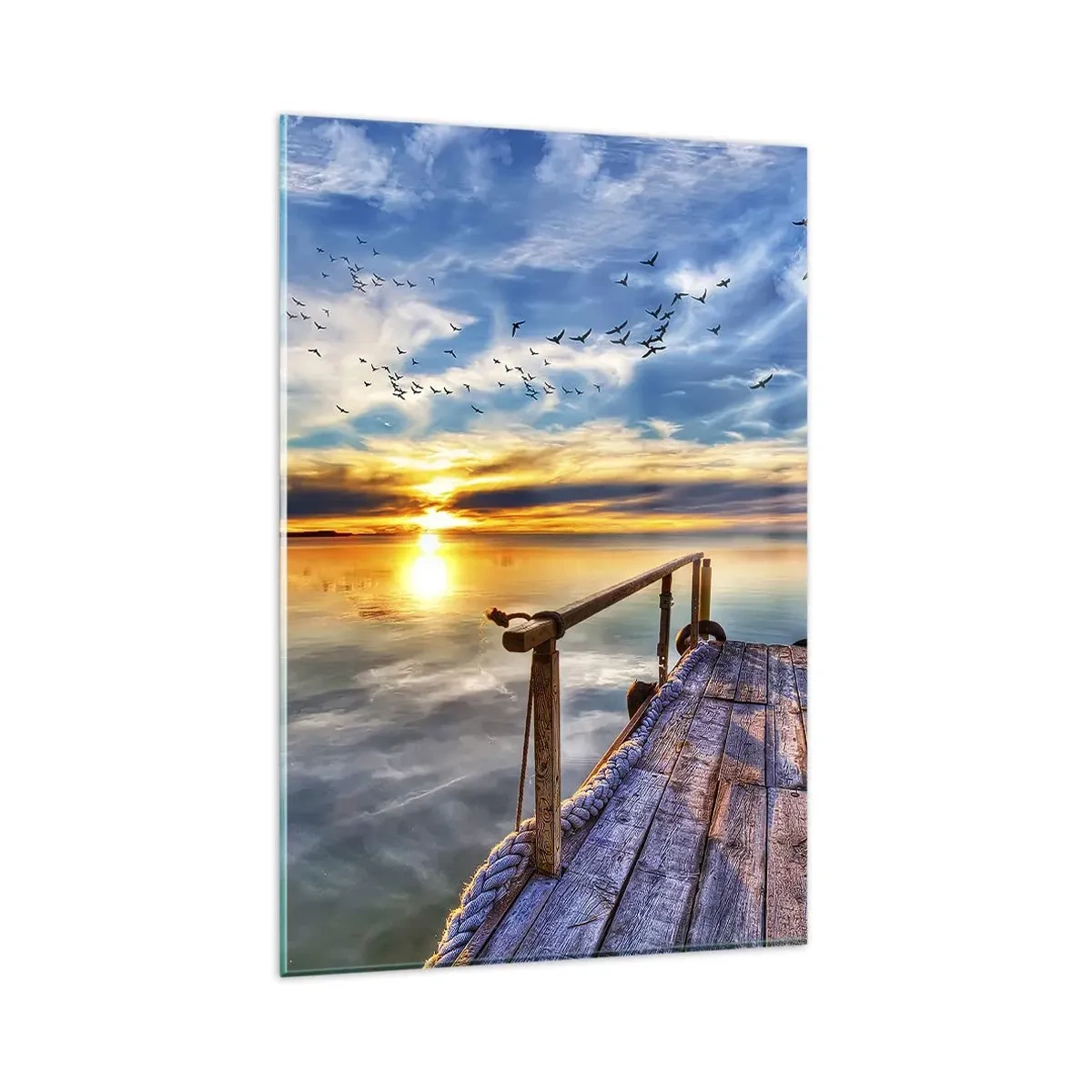 Obraz na skle - Vítr jde odpočívat - 80x120 cm