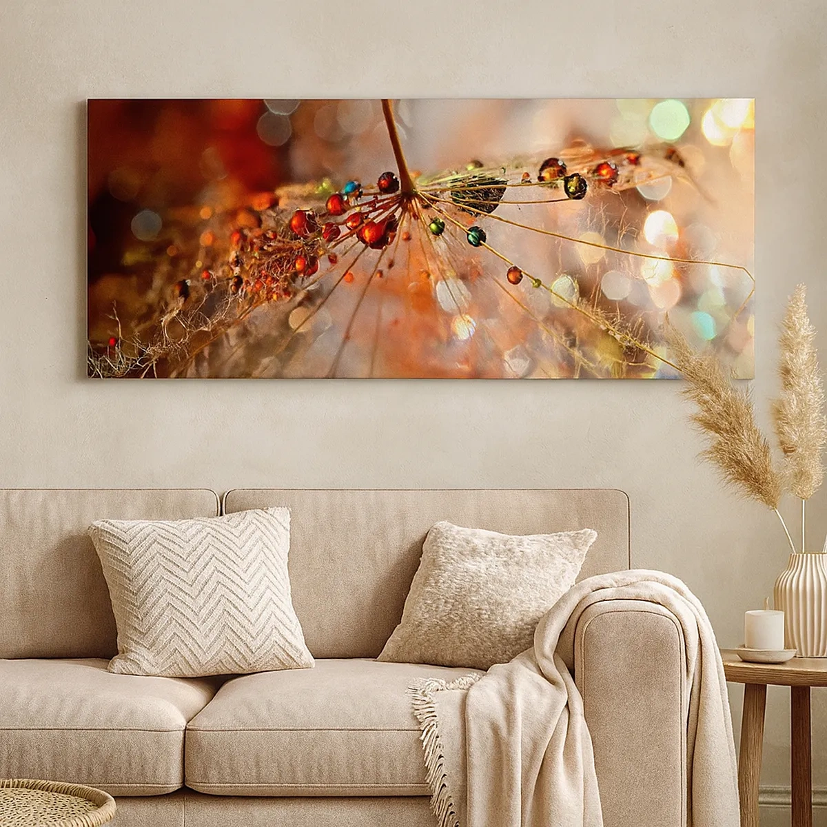 Obraz na plátně - Navlečeno na pavučinu - 30x30 cm