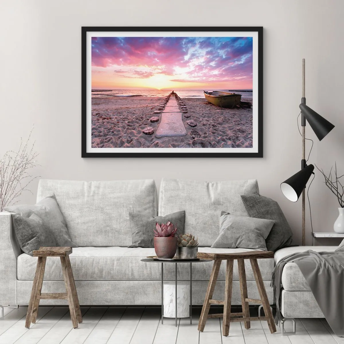 Plakát v černém rámu - Okamžik hlubokého prožitku - 40x30 cm