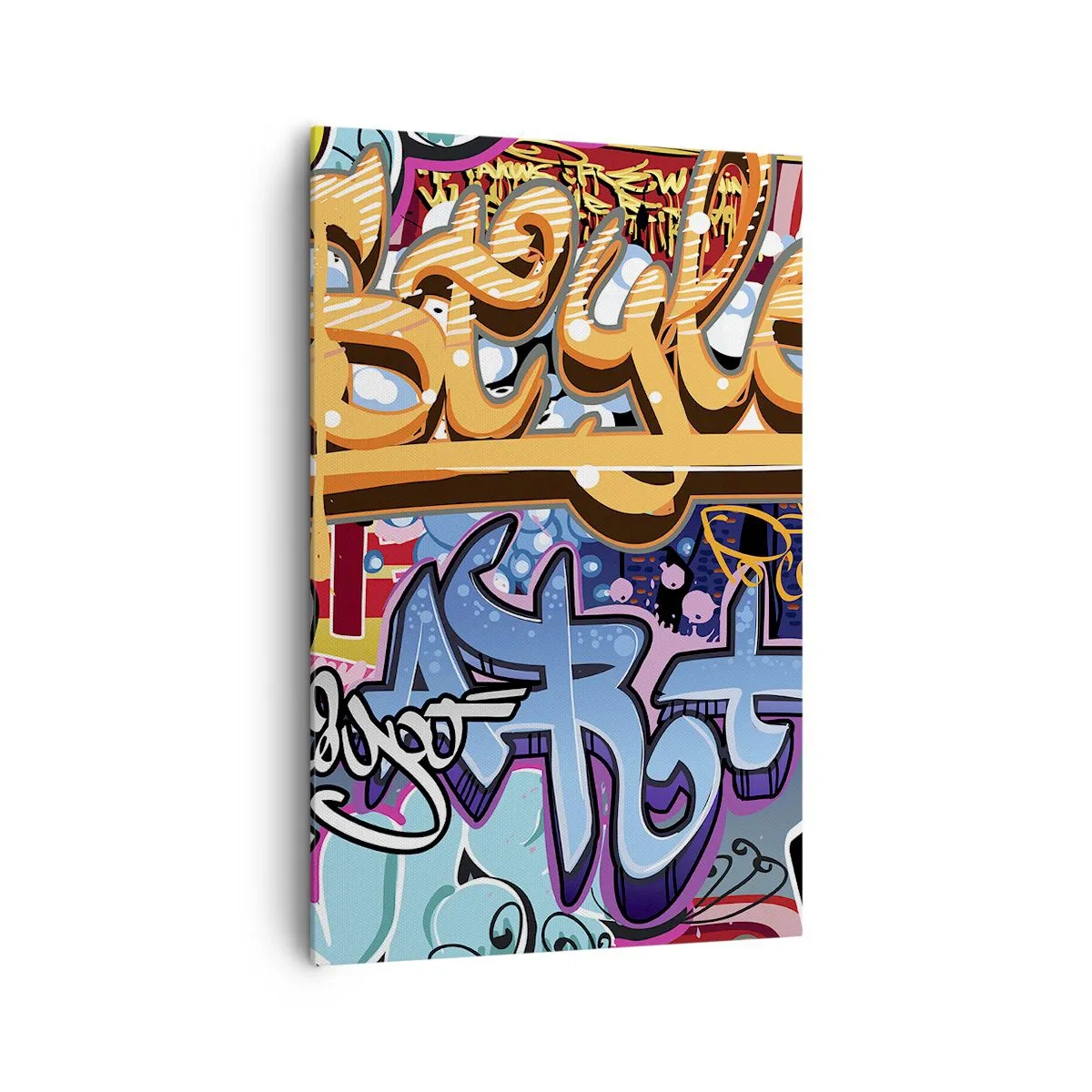 Obraz na plátně - Nástěnné malby, nástěnné malby, nástěnné malby… - 80x120 cm