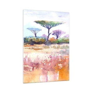 Obraz na skle - Barvy savany - 50x70 cm
