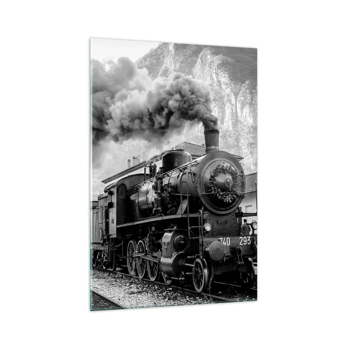 Obraz na skle - Stojí na nádraží… - 70x100 cm