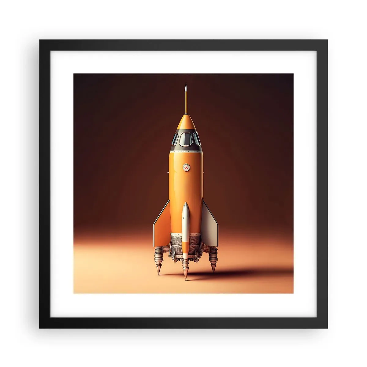 Plakát v černém rámu - Začíná to snem - 40x40 cm