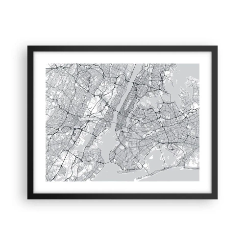 Plakát v černém rámu - Anatomie metropole - 50x40 cm