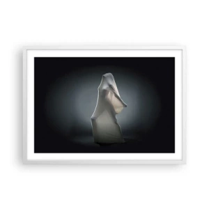 Plakát v bílém rámu - Skryté touhy - 70x50 cm