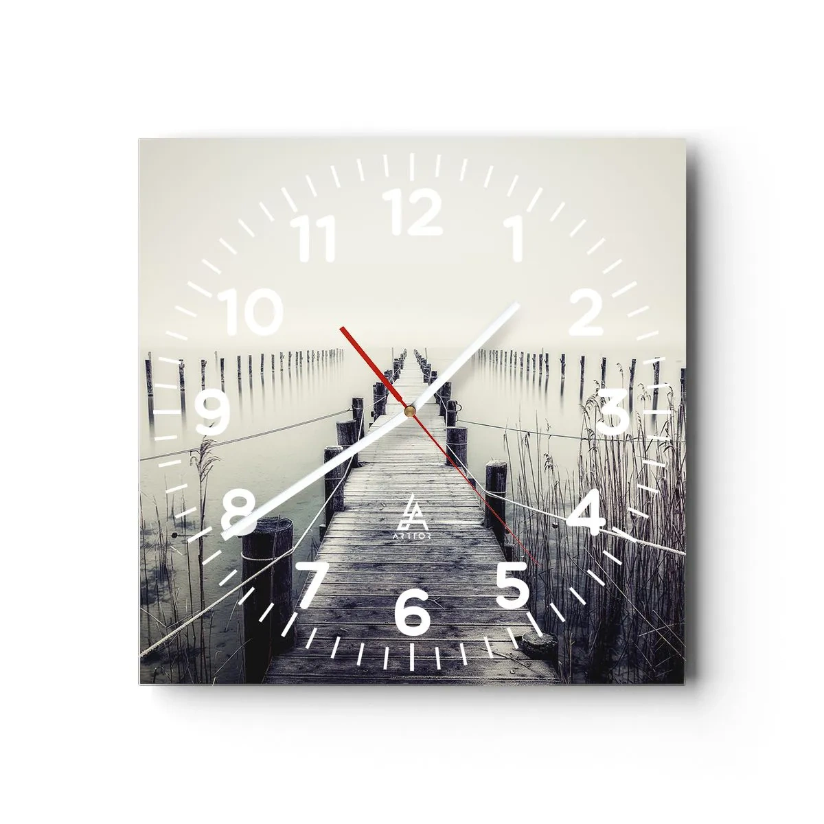 Nástěnné hodiny - Ponoř se do klidu - 40x40 cm