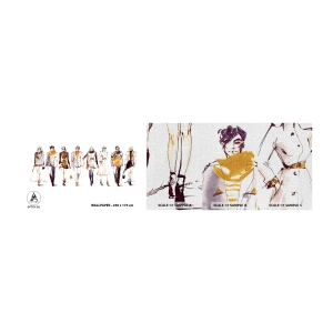 Vzor Fototapety Premium Canvas - Nevynucená elegance, volná elegance - Žena, Modelka, Móda - 100x30 cm