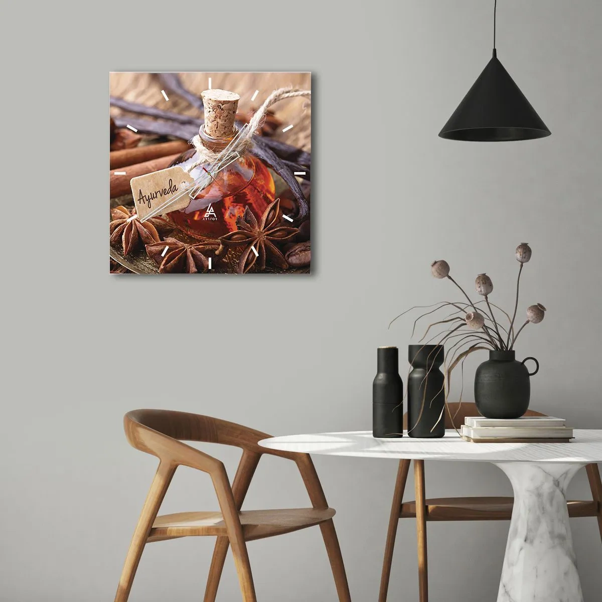 Nástěnné hodiny - K jednotě těla a ducha - 40x40 cm