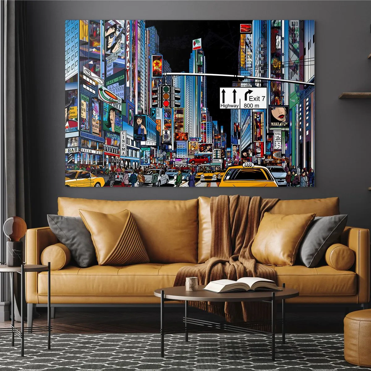 Obraz na skle - Komiksová velká noc - 100x70 cm