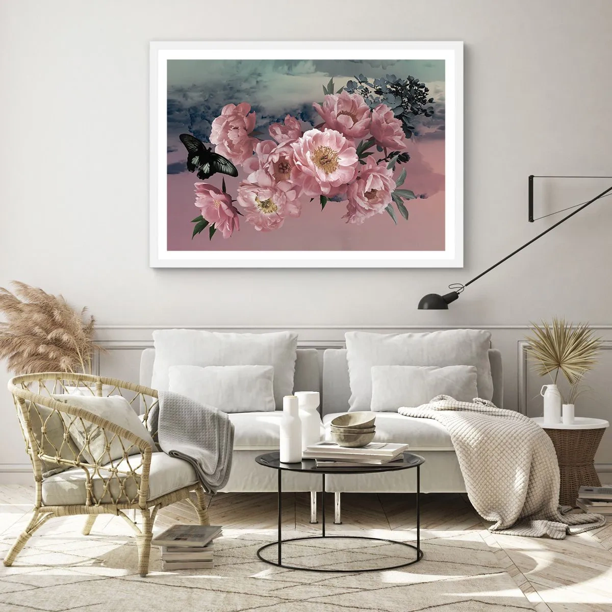 Plakát v bílém rámu - Vrchol romantismu - 91x61 cm