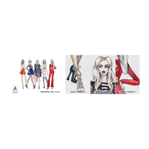 Vzor Fototapety Premium Canvas - Every week Fashion Week - Žena, Móda, Modelka - 100x30 cm