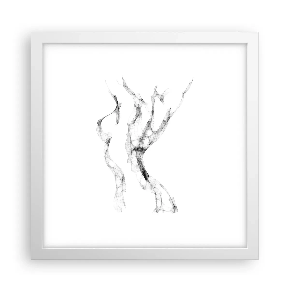 Plakát v bílém rámu - Krásná a silná - 30x30 cm