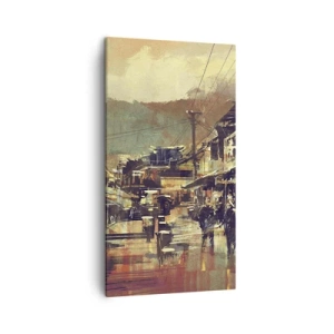 Obraz na plátně - Život jako bohatství šedi - 45x80 cm